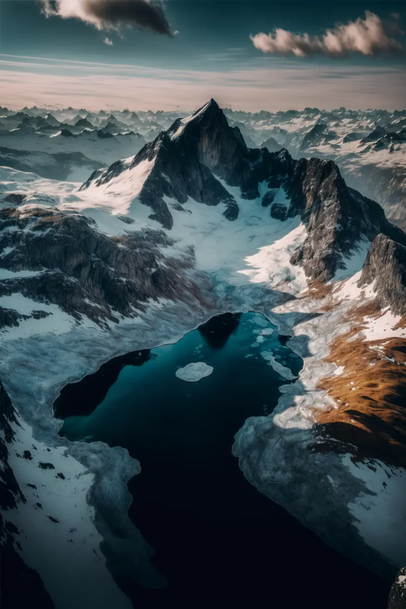 aerial shot of beautiful Swiss Alps, Canon RF 16mm f:2.8 STM Lens, hyperrealistic photography, style of unsplash and National Geographic
